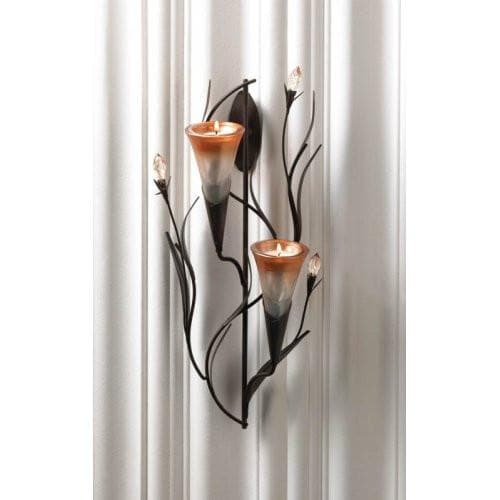 Dawn Lily Double Candle Wall Sconce - The House of Awareness