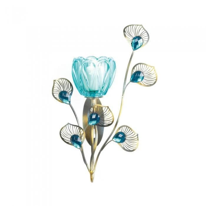 Peacock Blossom Single Sconce - The House of Awareness