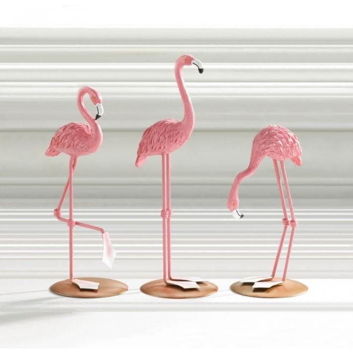 Tabletop Flamingo Decor Trio - The House of Awareness