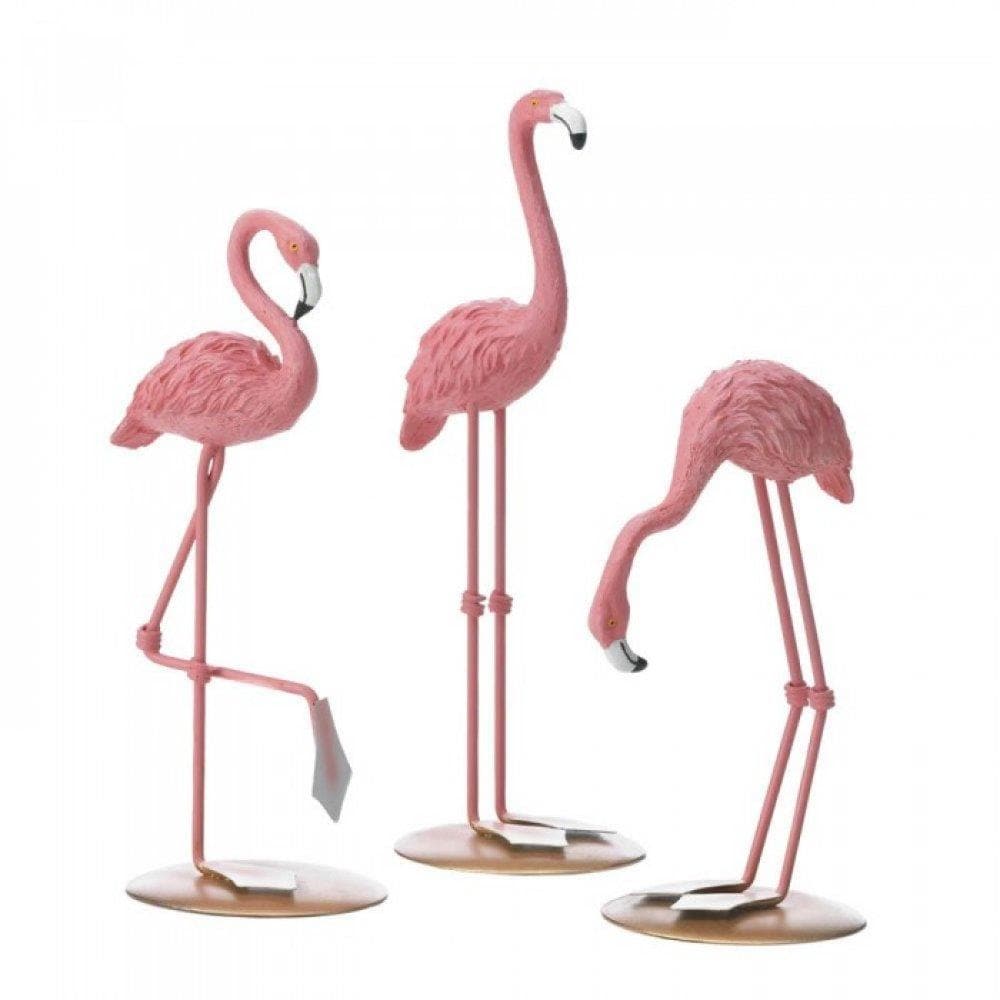 Tabletop Flamingo Decor Trio - The House of Awareness