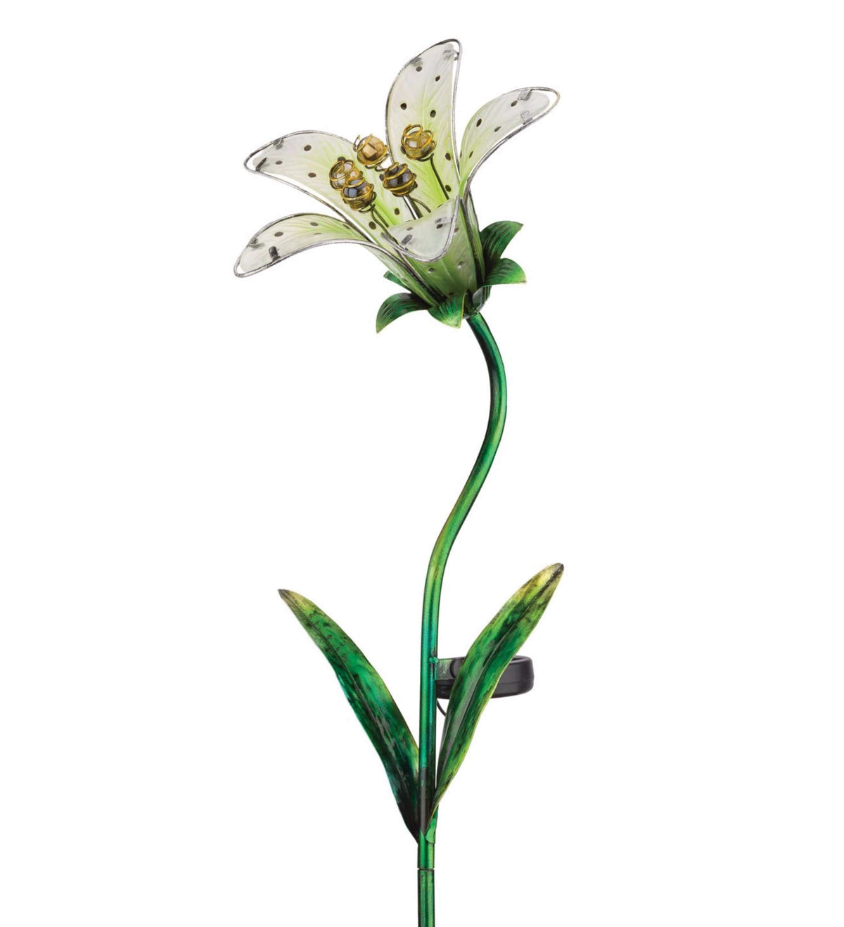 White Solar Tiger Lily Stake-The House of Awareness