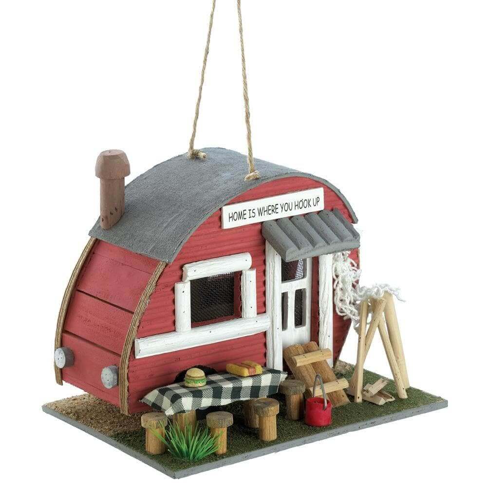 Red Trailer Birdhouse - The House of Awareness