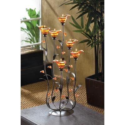 Amber Calla Lilly Candleholder - The House of Awareness
