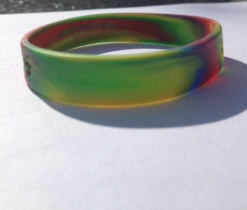 Multi Colored Autism And Asperger Awareness Puzzle Silicone ADULT Bracelet - The House of Awareness