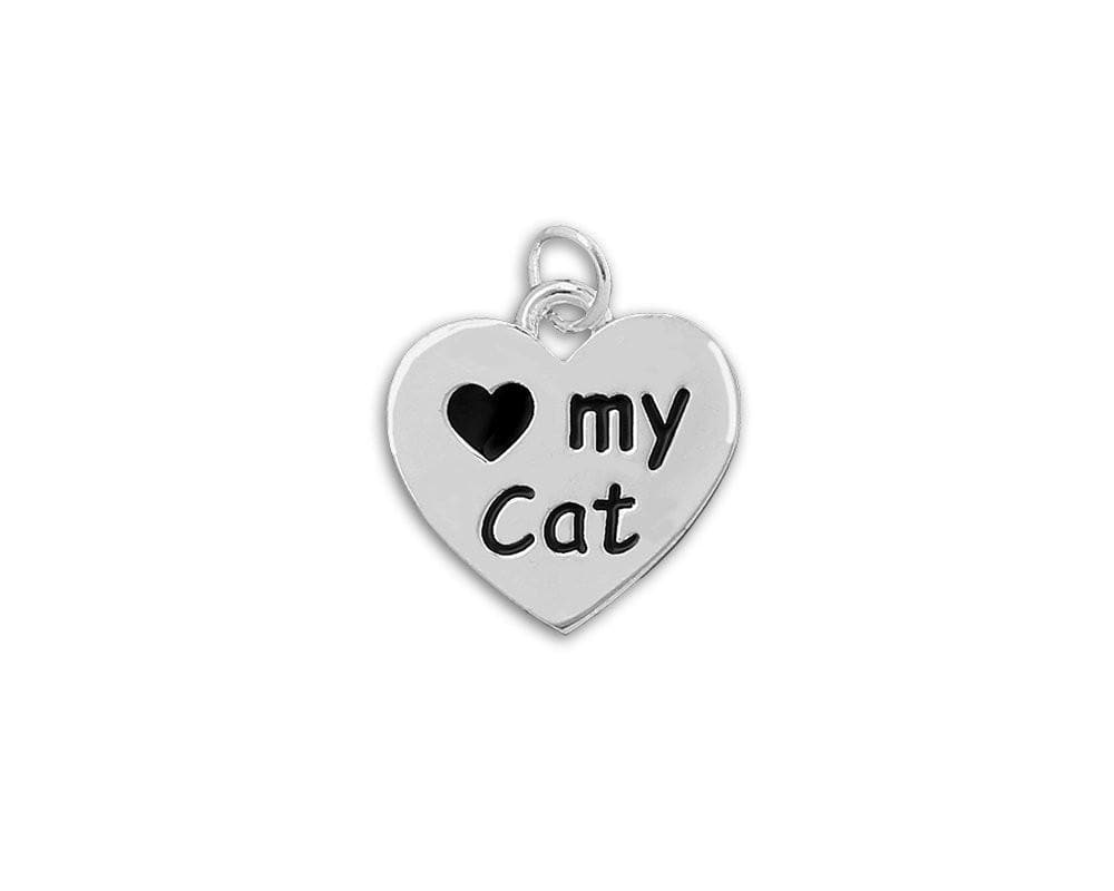 "Love My Cat" Heart Charm - The House of Awareness