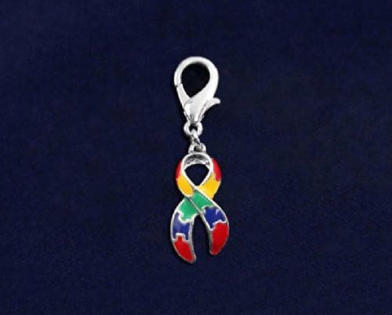 Autism Ribbon Hanging Charm - Large - The House of Awareness