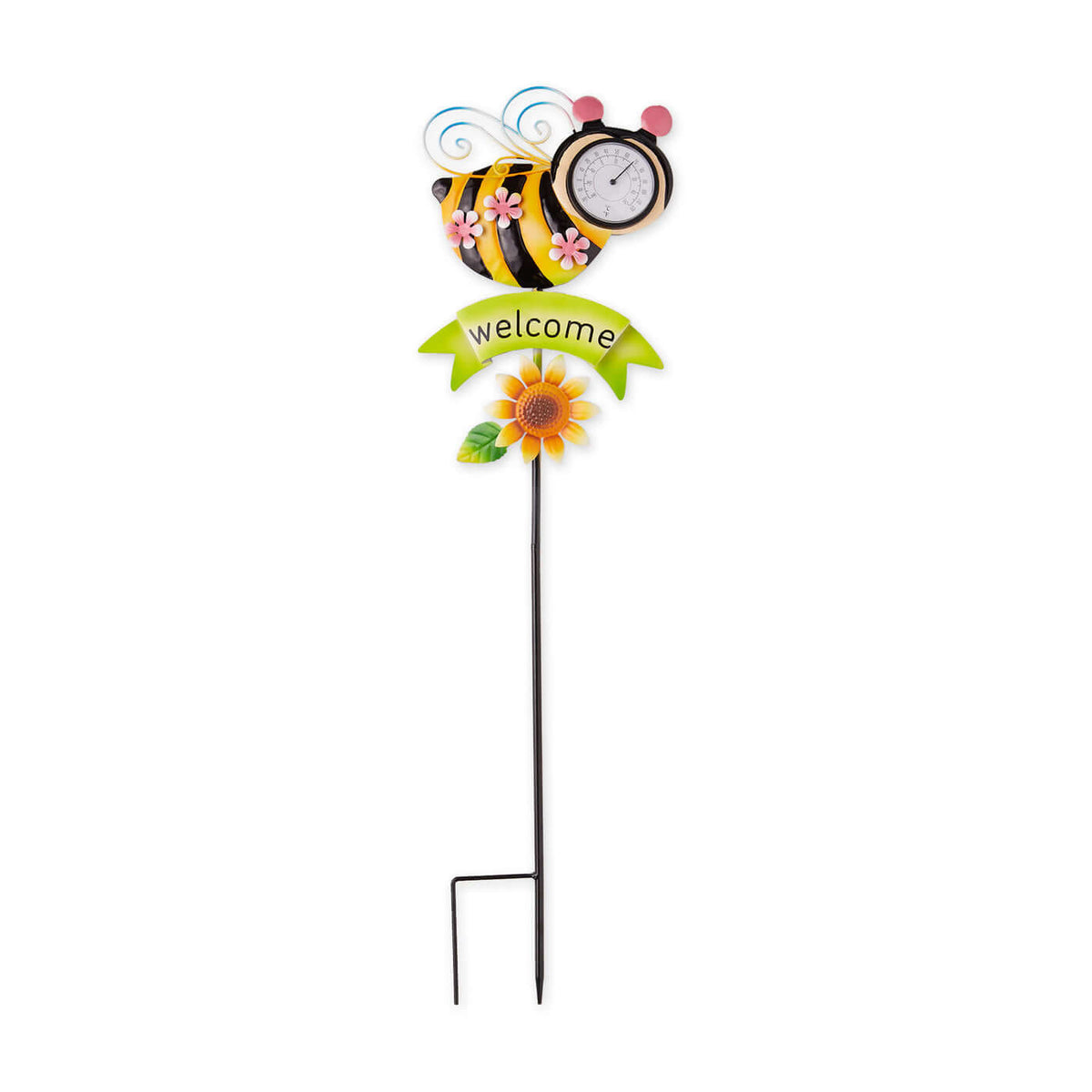  Bee Outdoor Thermometer Garden Stake- The House of Awareness