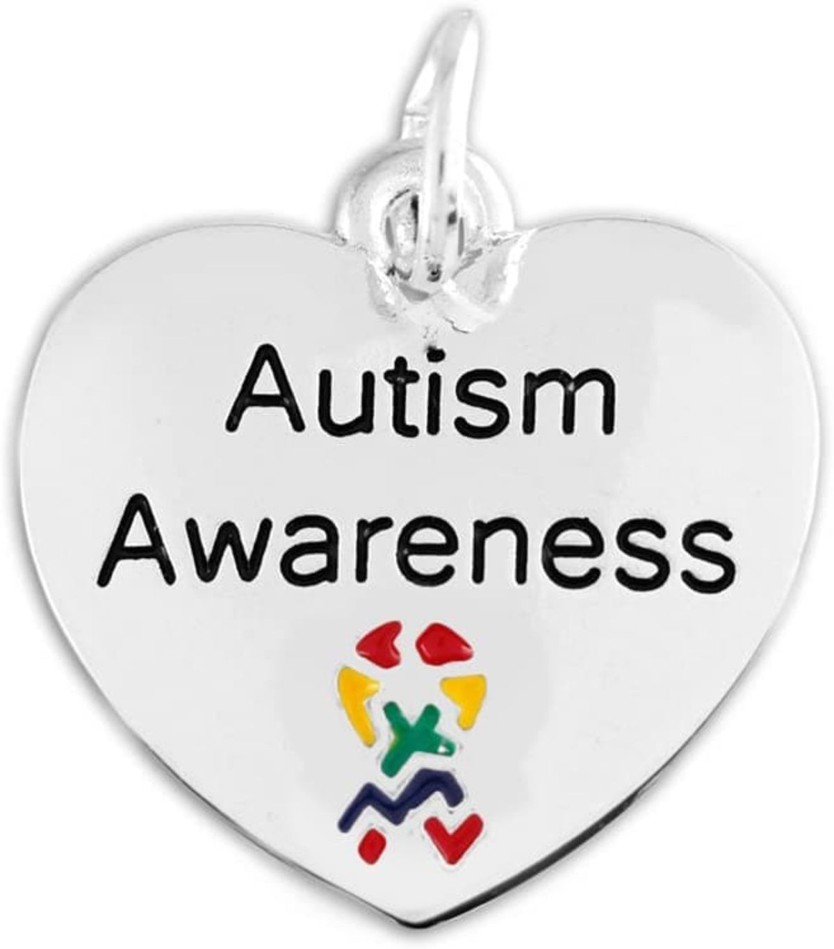Autism Awareness Heart Charm - The House of Awareness