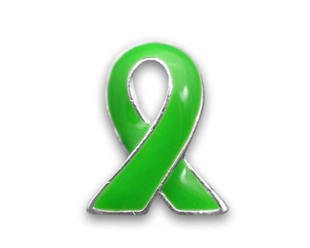 Green Ribbon Pin for Cancer - The House of Awareness