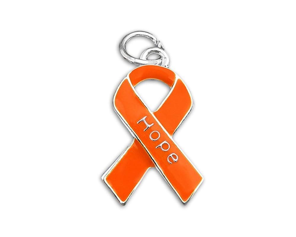 Orange Ribbon Hope Charm for Cancer - The House of Awareness