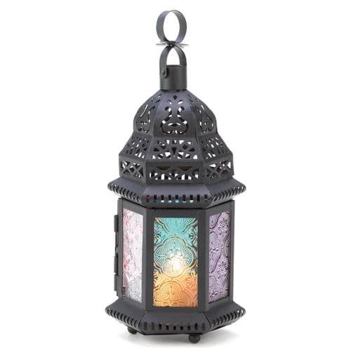 Set of 2 Colorful Candle Lanterns-The House of Awareness