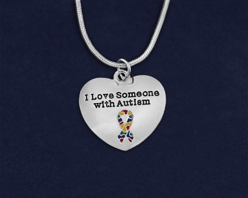 "I Love Someone with Autism" Necklace - The House of Awareness