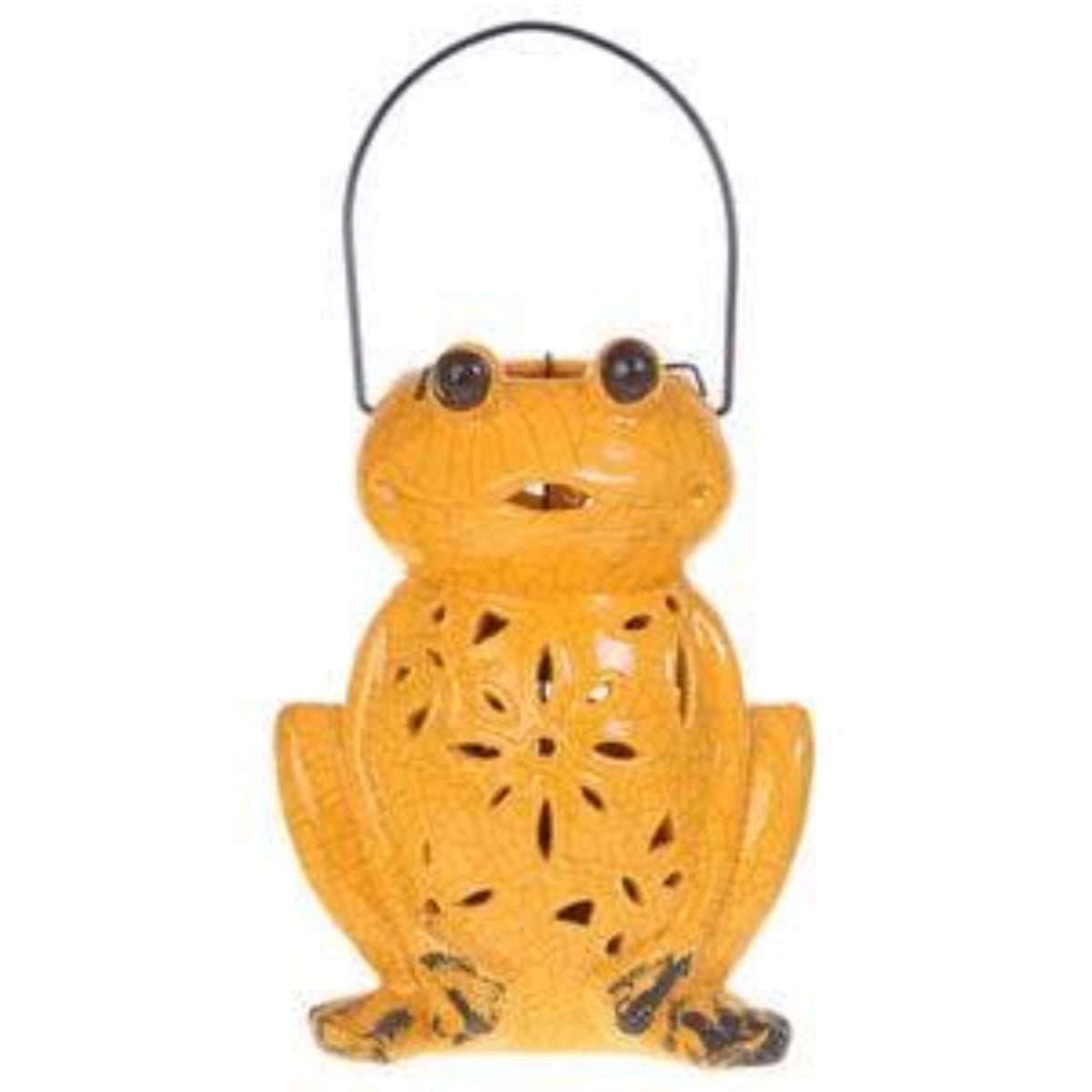 Orange Frog Ceramic Lantern-The House of Awareness