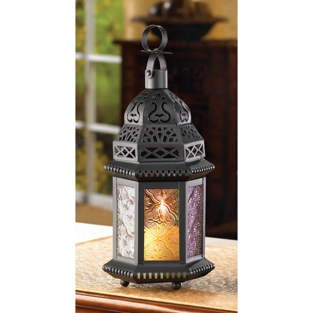 Colorful Candle Lantern- The House of Awareness
