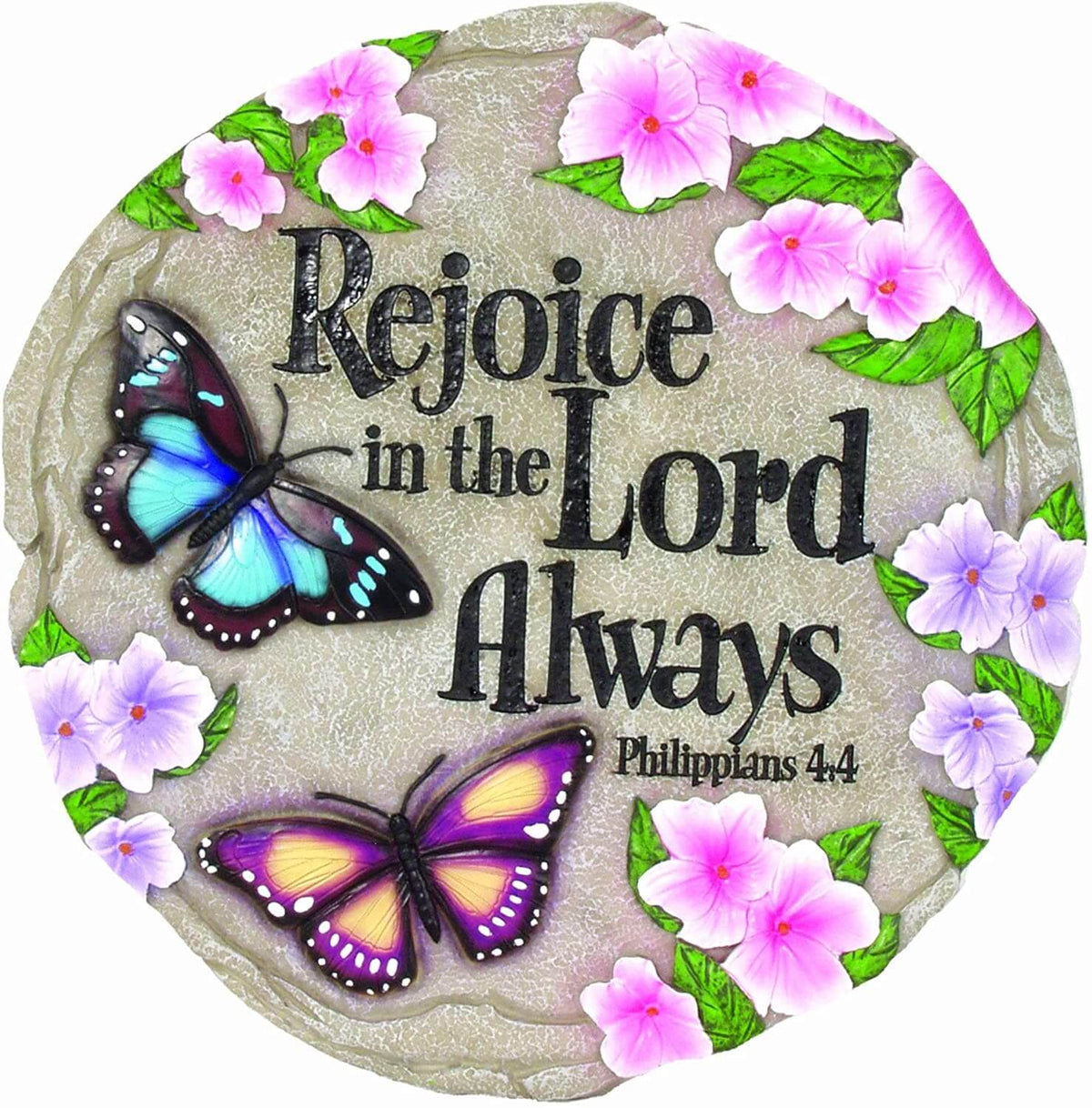 Rejoice in the Lord Decorative Garden Stone-The House of Awareness