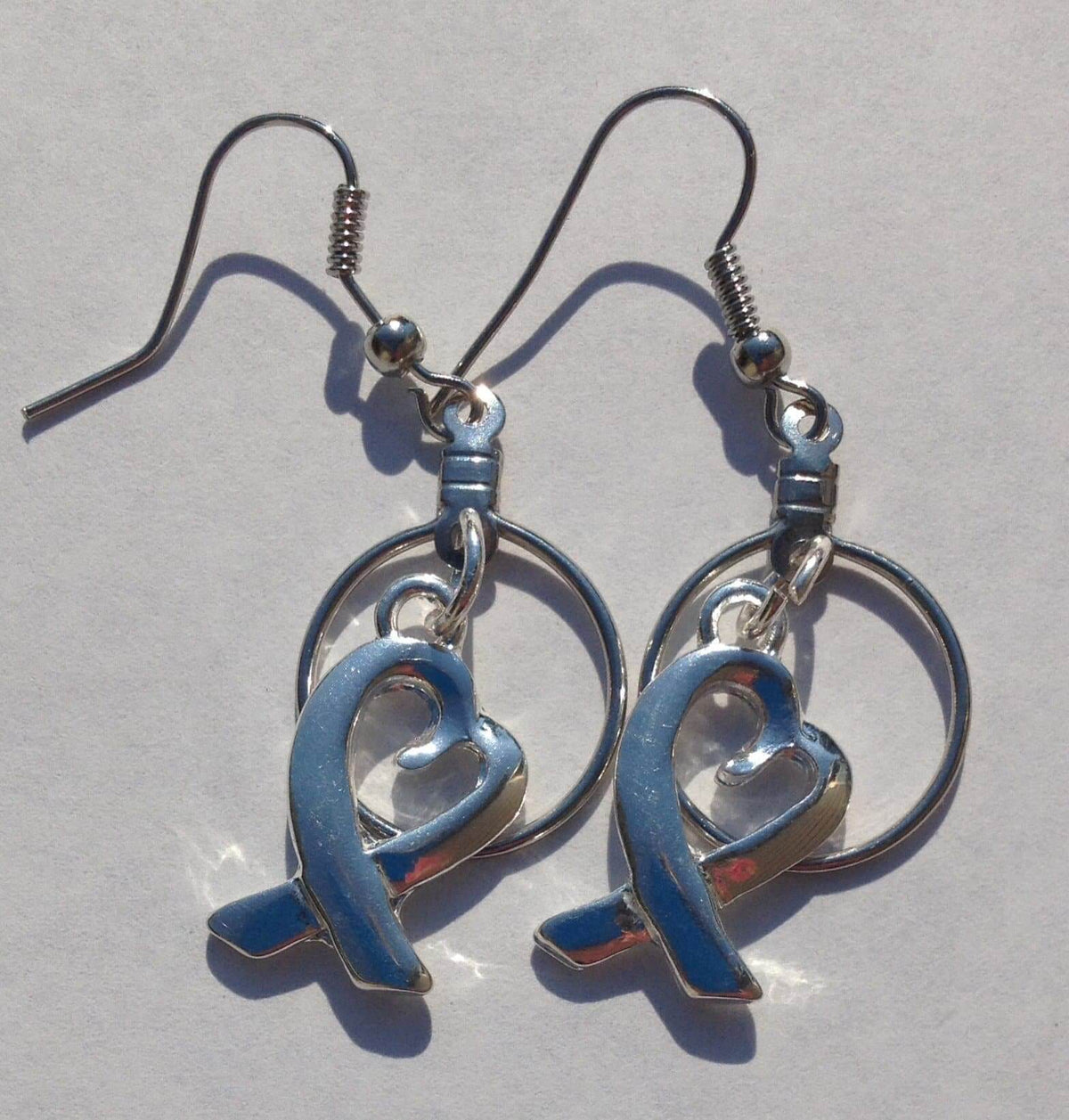 All causes Heart Charm Small Hooped Earrings - The House of Awareness