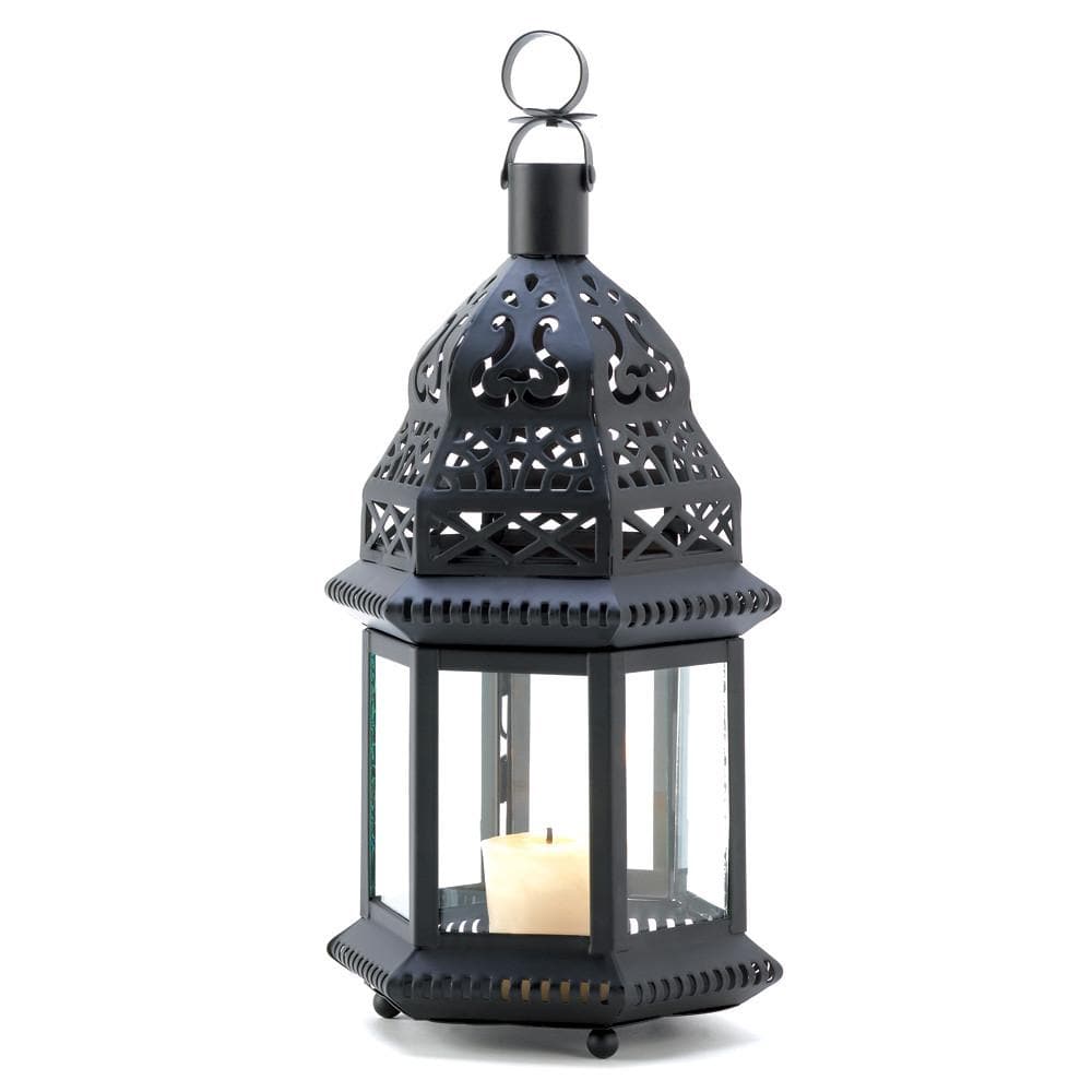 Black Moroccan Candle Lantern - The House of Awareness