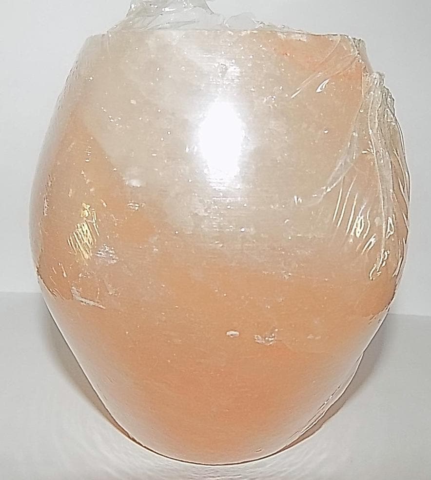 Himalayan Salt Rounded Shape Candle Holder - The House of Awareness