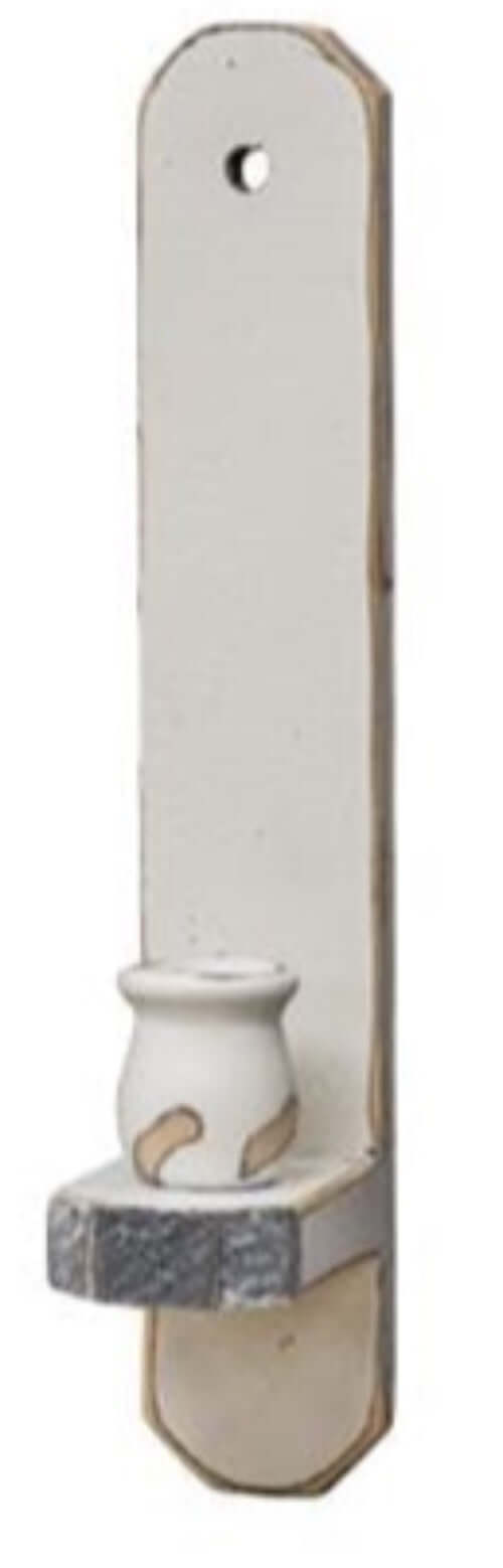 Farmhouse White Taper Sconce- The House of Awareness