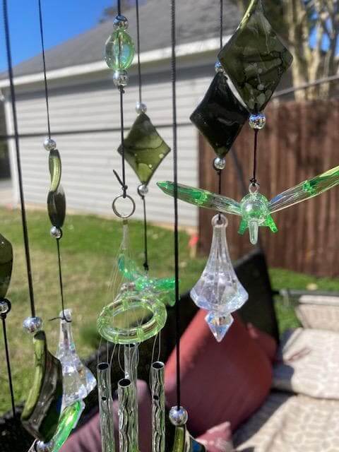 Green Hummingbird Wind Chime-The House of Awareness