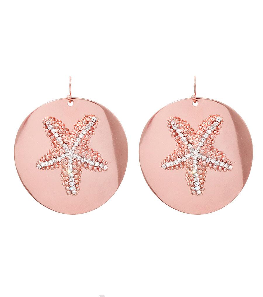 Starfish Rose Gold Earrings - The House of Awareness