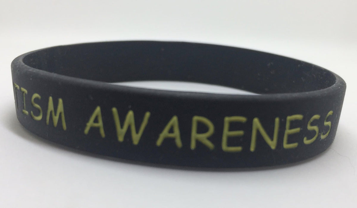 2 Autism Awareness Silicone Adult Size Bracelets - The House of Awareness