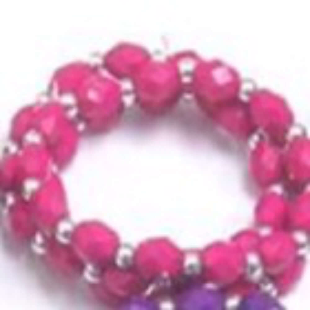 Acrylic Stone Stretch Bracelet in Assorted Colors- The House of Awareness