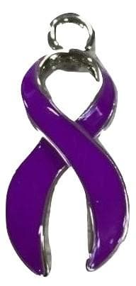 Large Purple Ribbon Hanging Charm- The House of Awareness