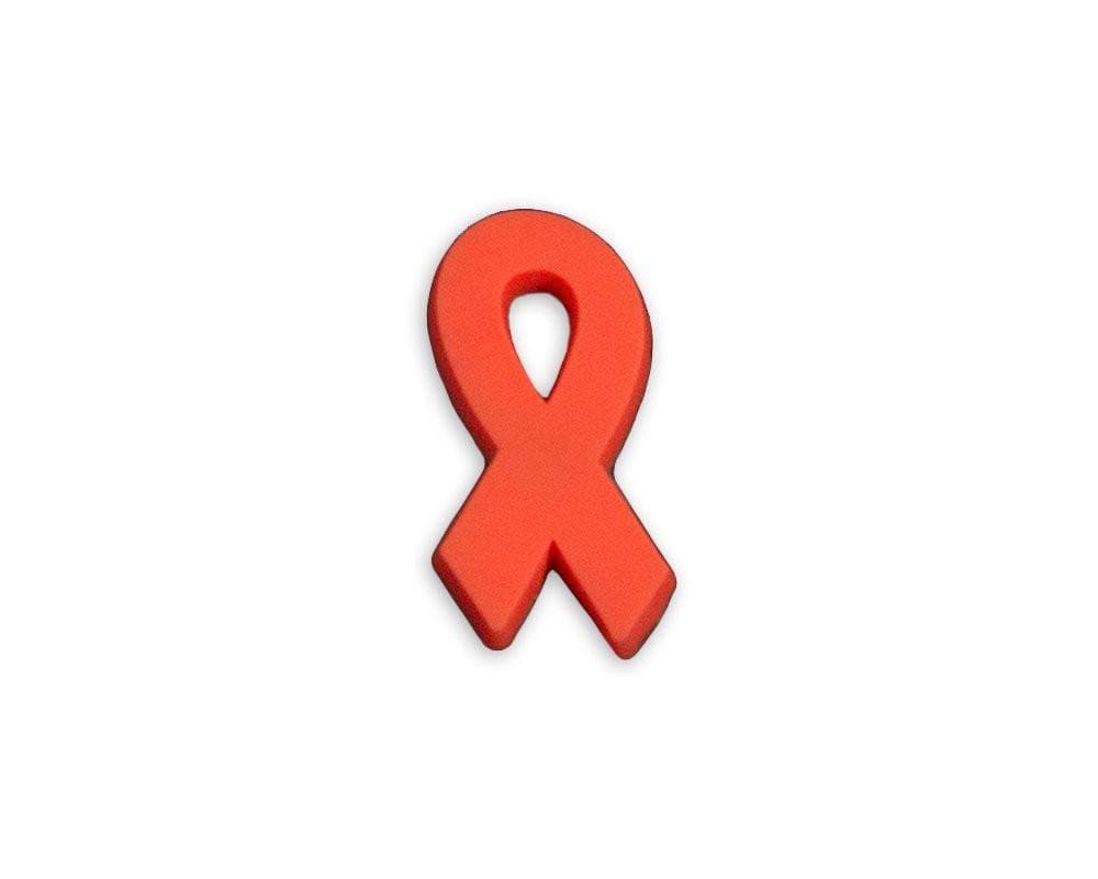 Red Ribbon Awareness Silicone Pin for Heart Disease - The House of Awareness