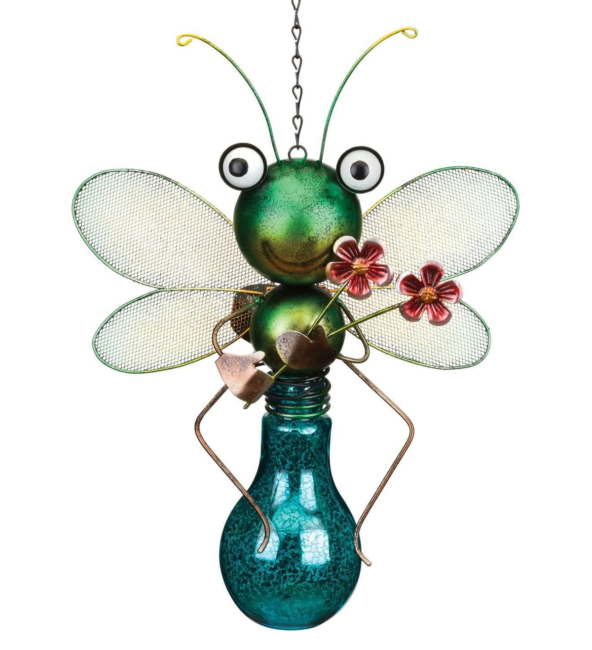 Dragonfly Bug Solar Lantern for Outdoor Decor