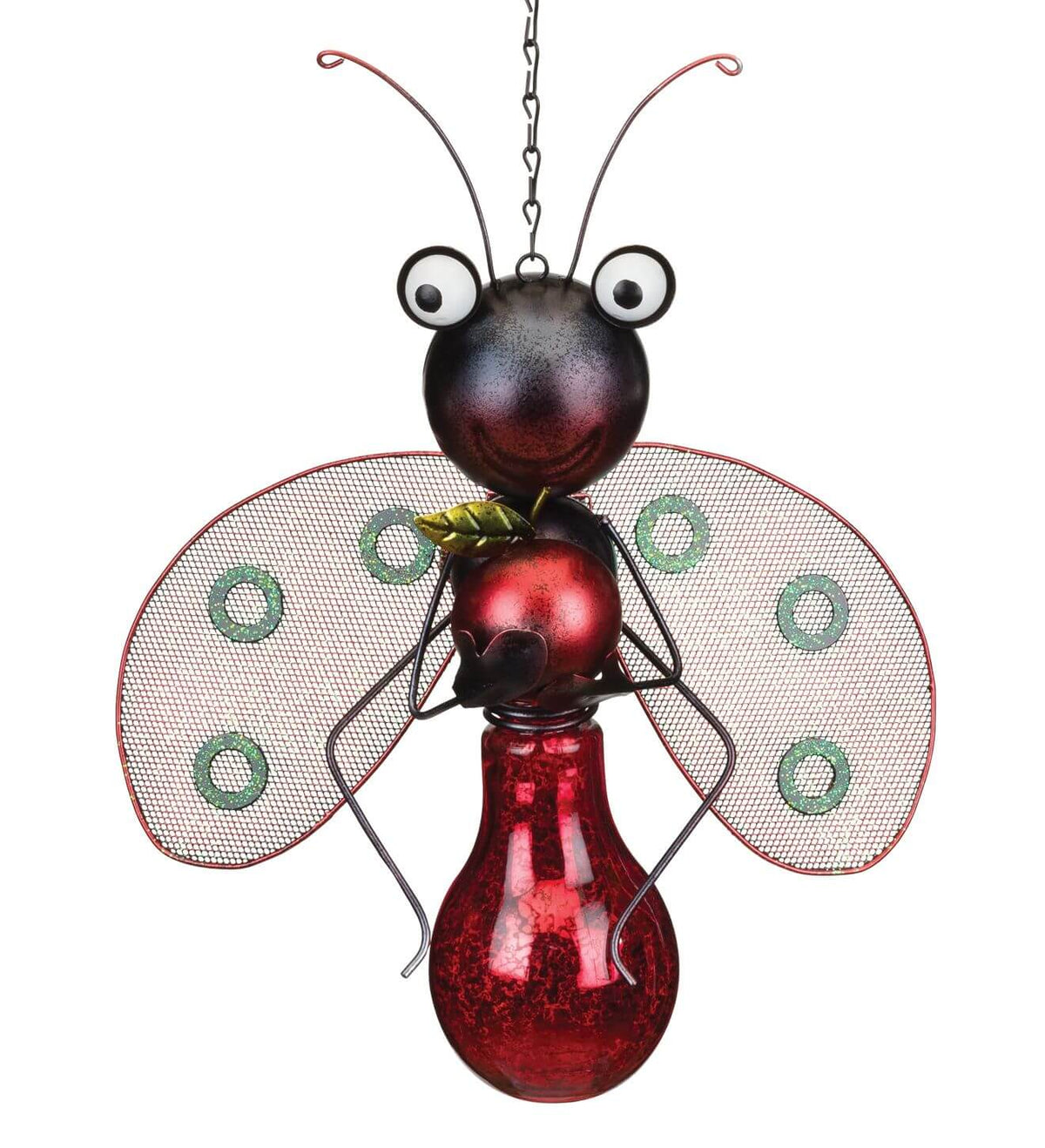 Ladybug Bug Solar Lantern for Outdoor Decor