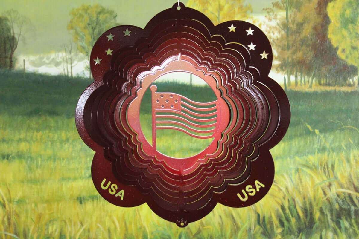 12" Red Flag Wind Spinner- The House of Awareness