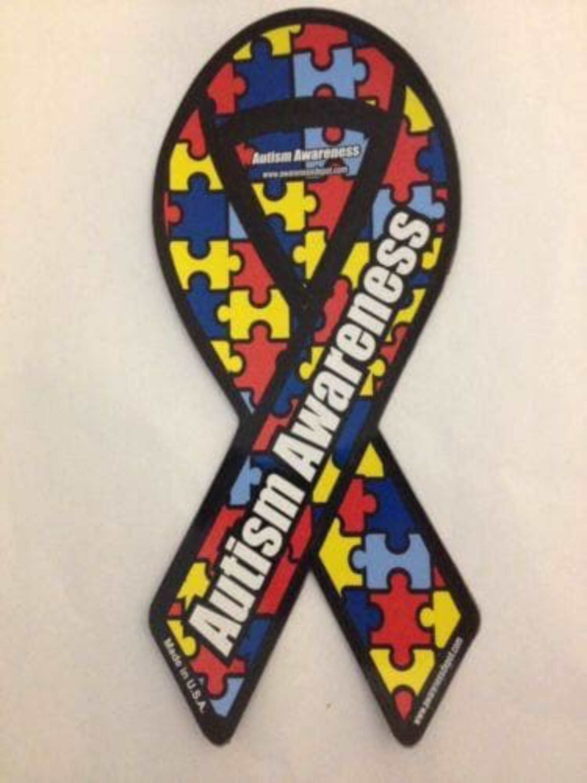 Autism Awareness Small Ribbon Magnet 2" x 4" - The House of Awareness