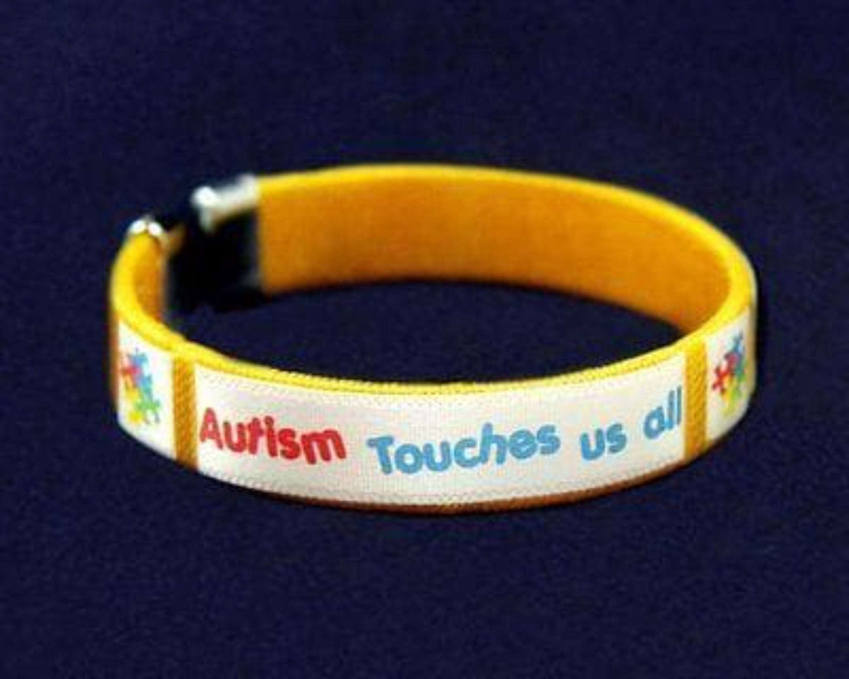 Autism ASD Touches Us Bangle Bracelet - The House of Awareness