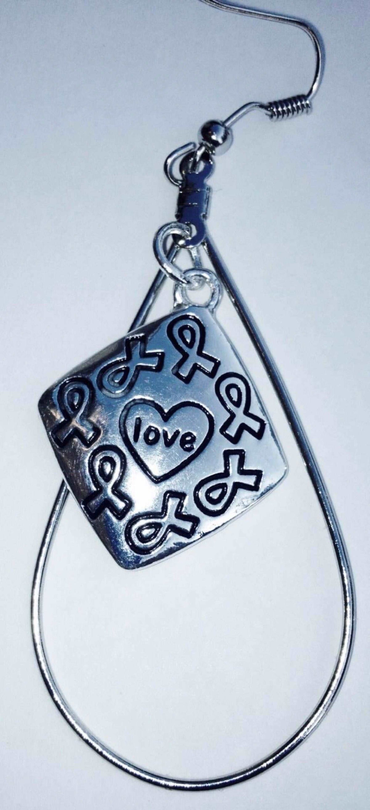 All Causes Awareness Love Charm Earrings - The House of Awareness