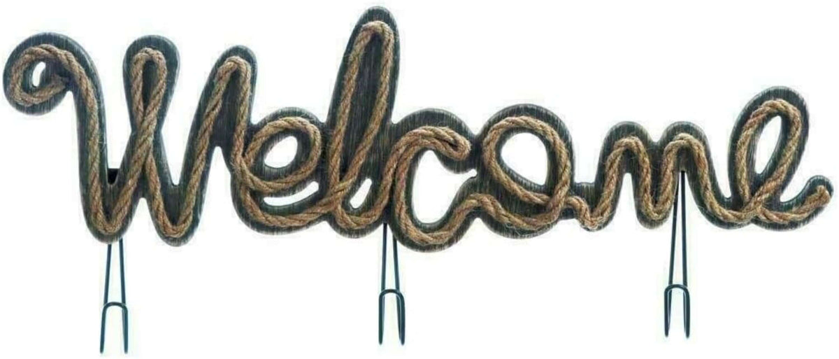 Welcome Sign With Hooks- The House of Awareness