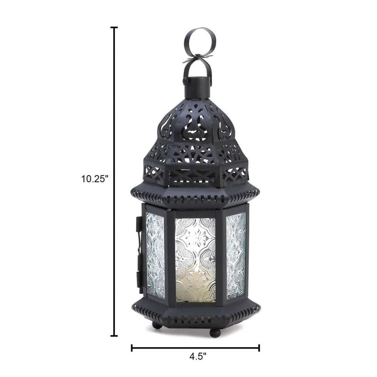 Clear Glass Moroccan Candle Lantern