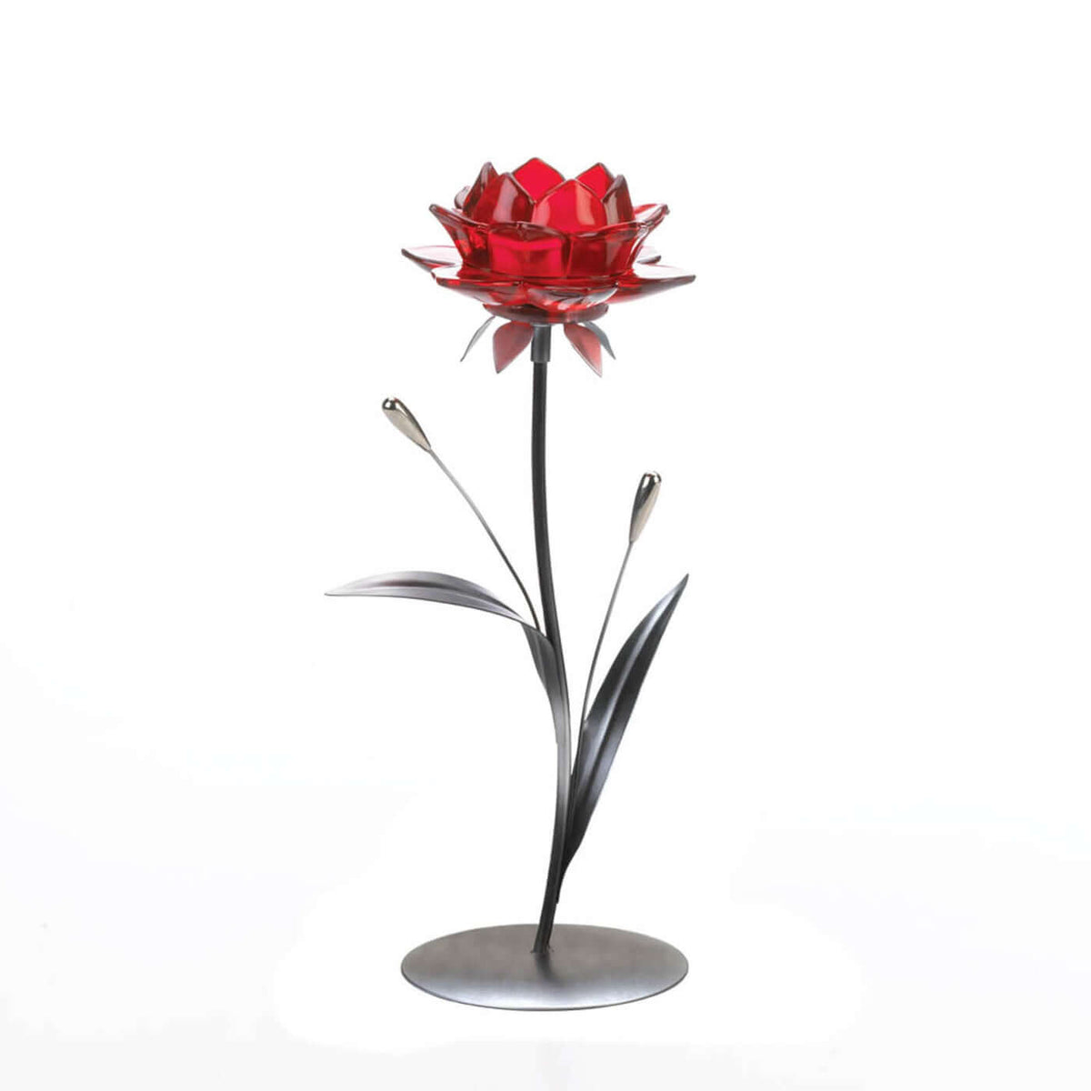 Single Red Flower Candleholder