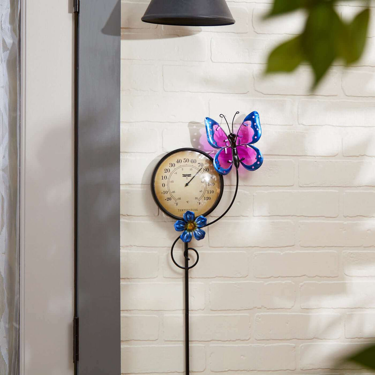 Butterfly and Dragonfly Thermometer Garden Stake - The House of Awareness