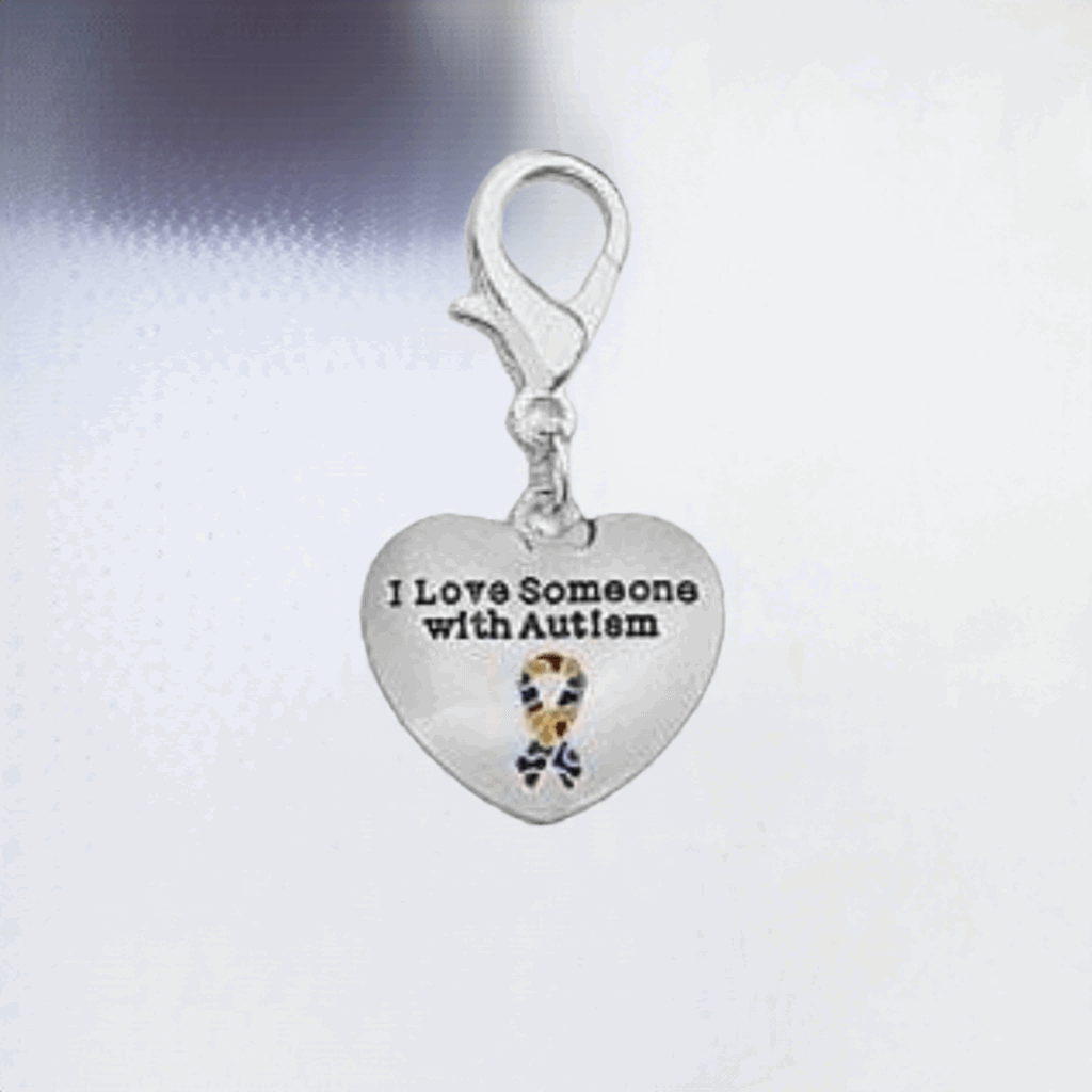 "I Love Someone With Autism" Hanging Charm