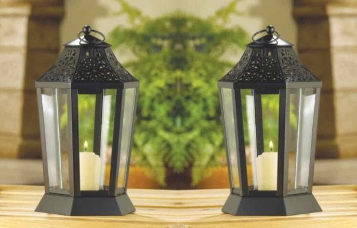 Set of 2 Midnight Garden Candle Lamps - The House of Awareness