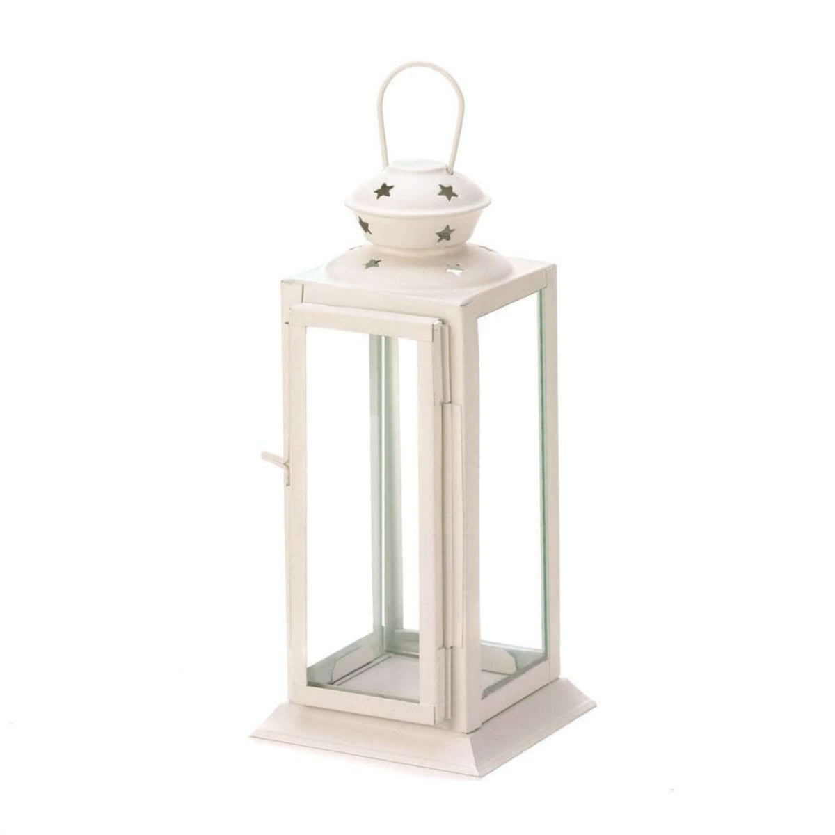 White Colonial Rectangle Lantern - The House of Awareness