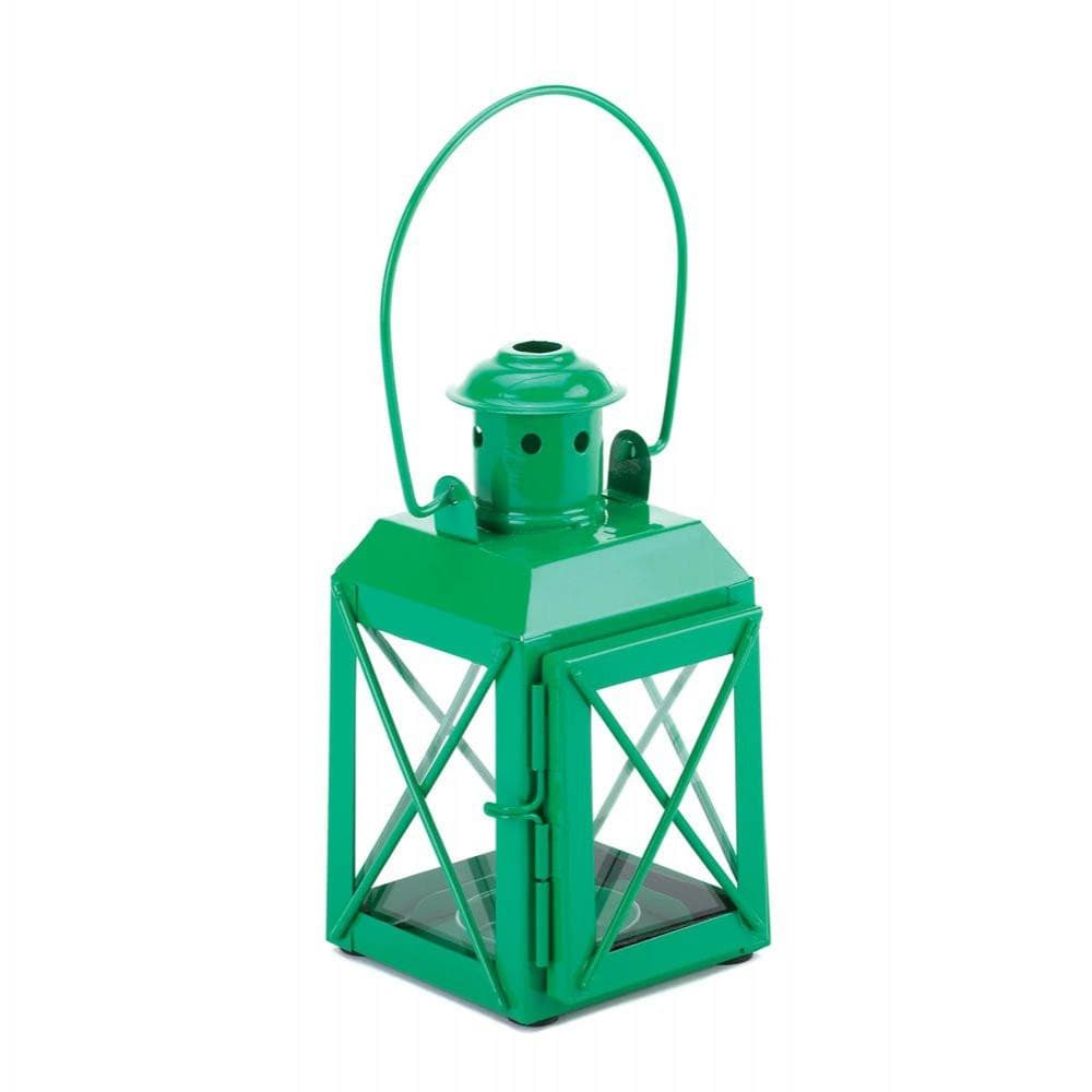 One Green and One Purple Trolley Candle Lantern - The House of Awareness