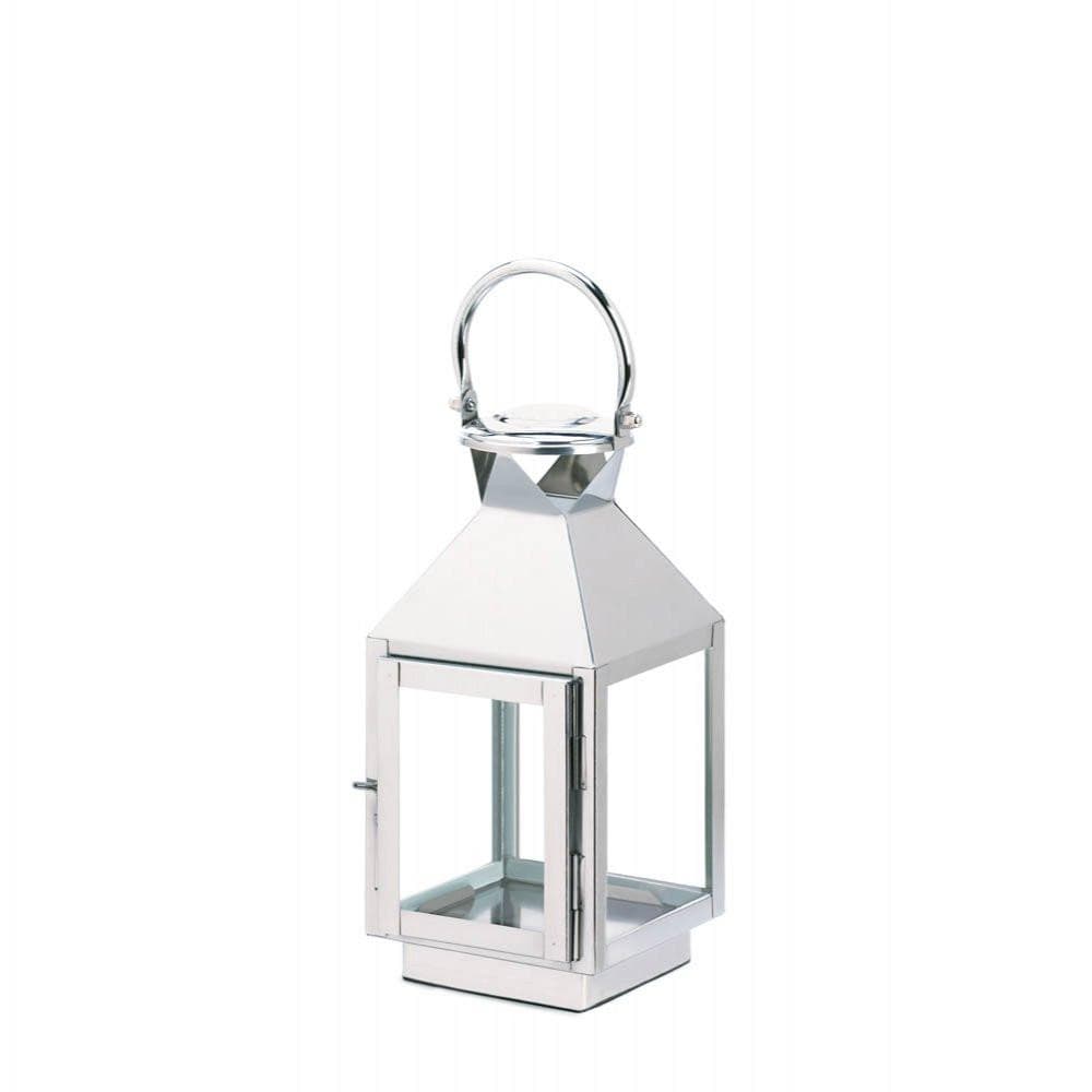 August Small Stainless Steel Candle Lantern - The House of Awareness