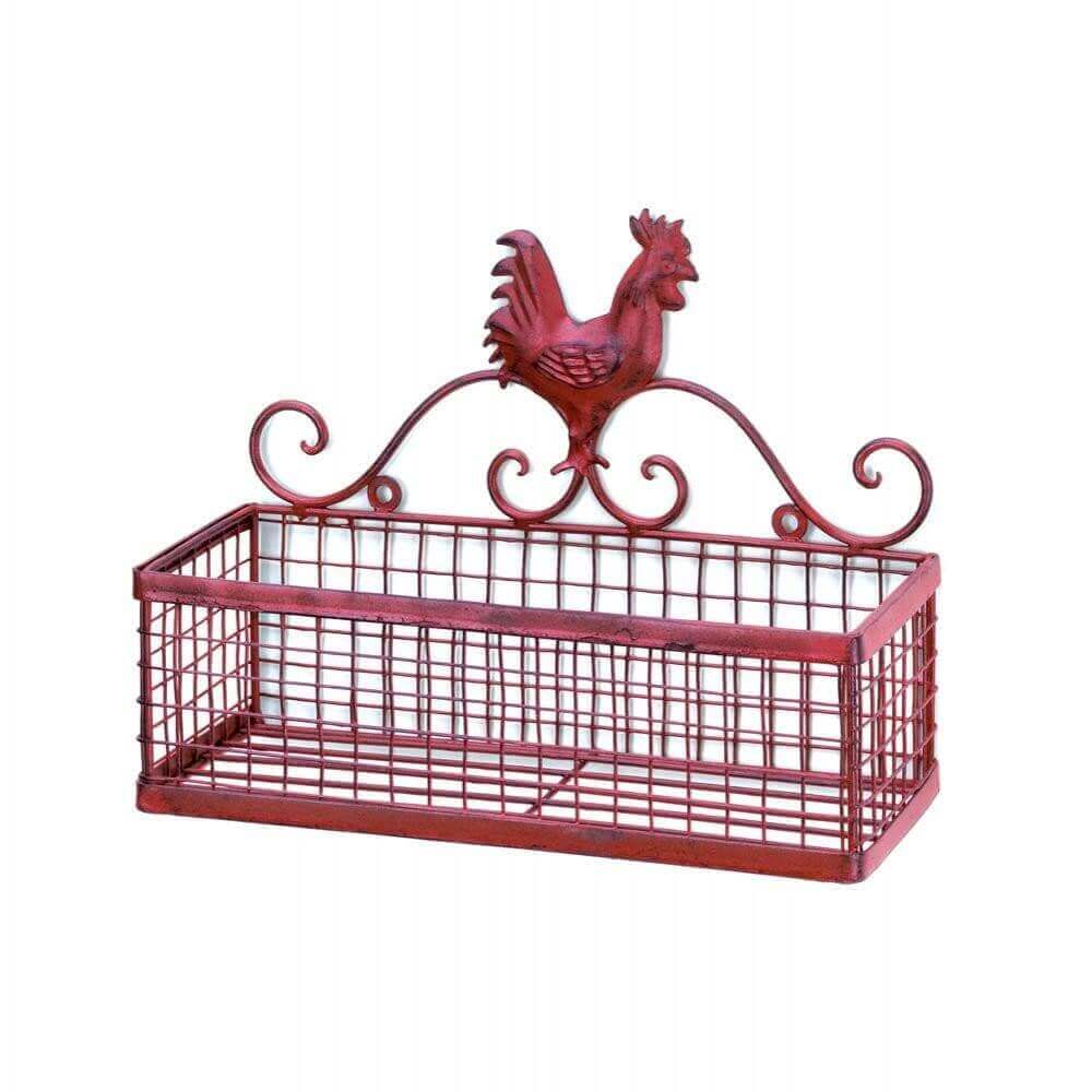 Country Rooster Single Wall Rack - The House of Awareness