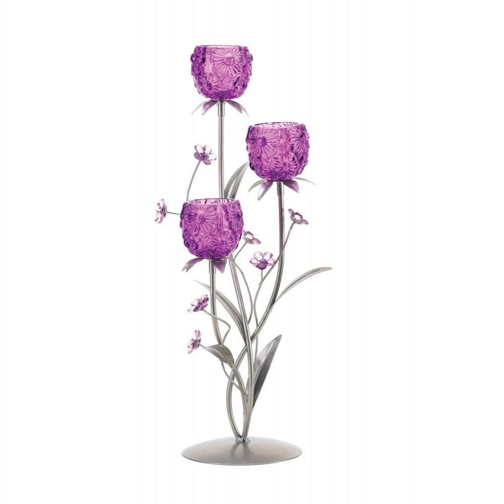 Flowering Fuchsia Candle Holder - The House of Awareness