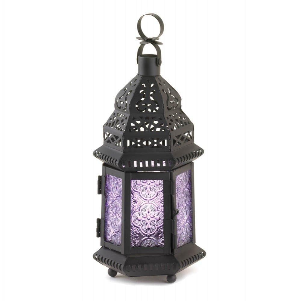 Purple Moroccan Style Lantern - The House of Awareness