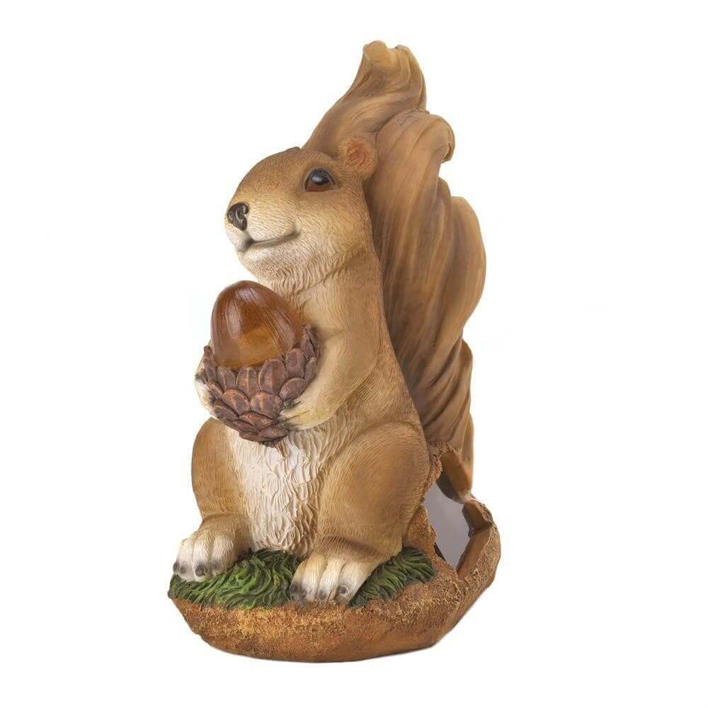 Squirrel Solar Statue - The House of Awareness