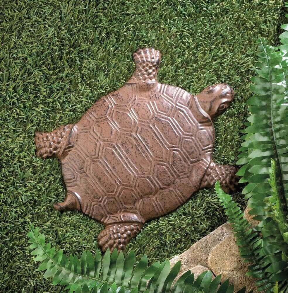 Set of 2 Cast Iron Turtle Garden Stepping Stones - The House of Awareness