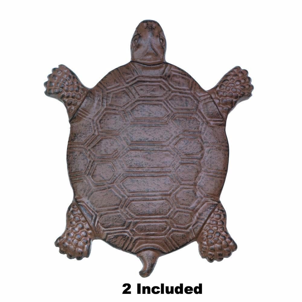 Set of 2 Cast Iron Turtle Garden Stepping Stones - The House of Awareness